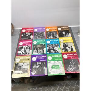 Bluegrass Unlimited Magazines 12 Issues 1976 January through December